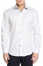 Men's Bugatchi Classic Fit Sport Shirt, Size - White