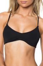 Women's O'neill Salt Walter Solids Bikini Top - Black