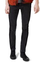 Men's Topman Side Stripe Skinny Jeans X 32 - Black