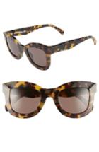 Women's Valley Belgrade 48mm Cat Eye Sunglasses - Yellow Grey Tortoise/ Brown