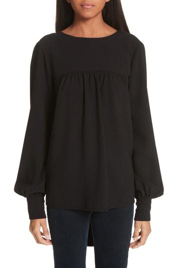 Women's Proenza Schouler Tie Back Crepe Blouse - Black