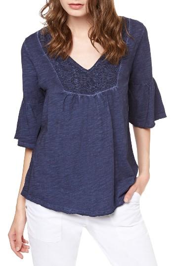 Women's Sanctuary Amara Lace Yoke Top - Blue