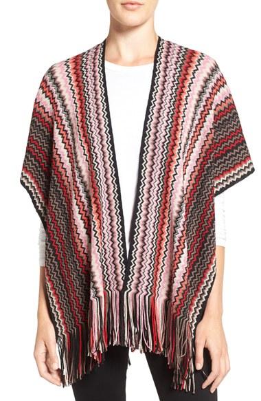 Women's Missoni Fringe Zigzag Cape