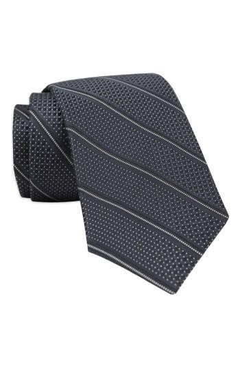 Men's Gitman Stripe Woven Silk Tie, Size - Grey