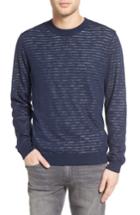 Men's Ag Luca Reversible Cotton & Linen Pullover - Blue