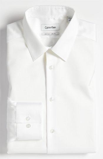 Calvin Klein Slim Fit Non-iron Dress Shirt (online Only) White