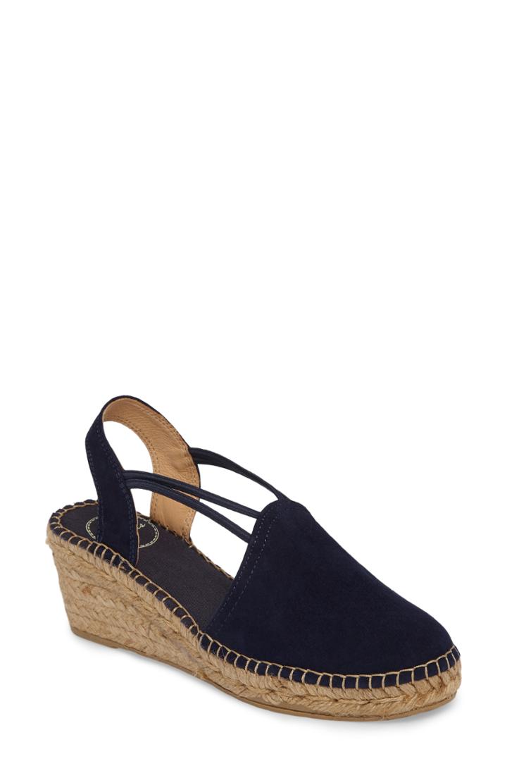 Women's Toni Pons 'tremp' Slingback Espadrille Sandal .5-6us / 36eu - Blue