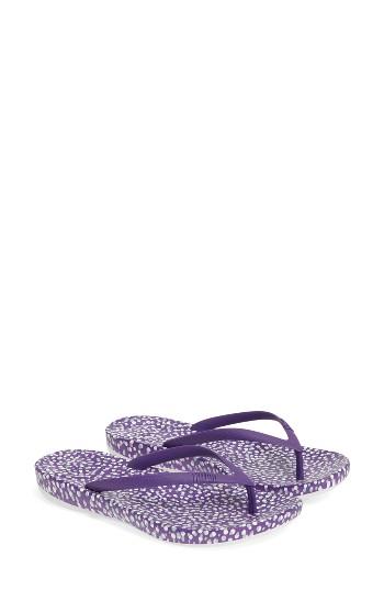 Women's Fitflop Iqushion(tm) Ergonomic Flip Flop M - Blue