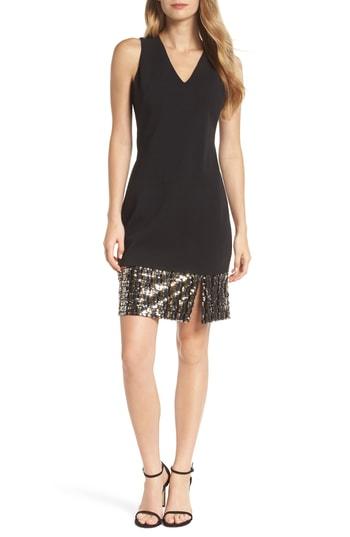 Women's Vince Camuto Sequin Sheath Dress - Black