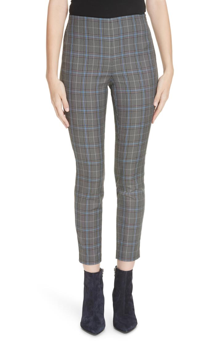 Women's Rag & Bone Simone Plaid Crop Pants - Grey
