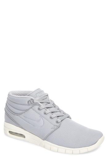 Men's Nike Sb Stefan Janoski Max Mid Skate Shoe .5 M - Grey