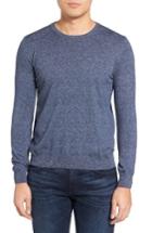 Men's Sand Lightweight Cotton Sweater - Blue