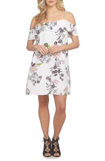 Women's 1.state Cold Shoulder Shift Dress, Size - White