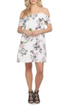 Women's 1.state Cold Shoulder Shift Dress, Size - White