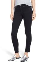 Women's Rag & Bone/jean Raw Hem Ankle Skinny Jeans - Black