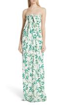 Women's Caroline Constas Kaia Strapless Stretch Silk Gown - White