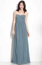 Women's Jenny Yoo 'aidan' Convertible Strapless Chiffon Gown - Blue/green