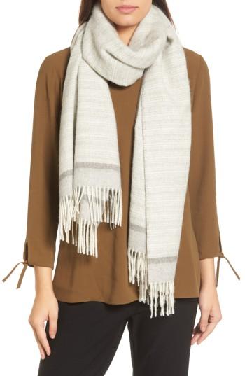 Women's Eileen Fisher Alpaca Scarf, Size - Ivory