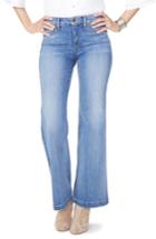 Women's Nydj Wide Leg Clean Hem Jeans - Blue