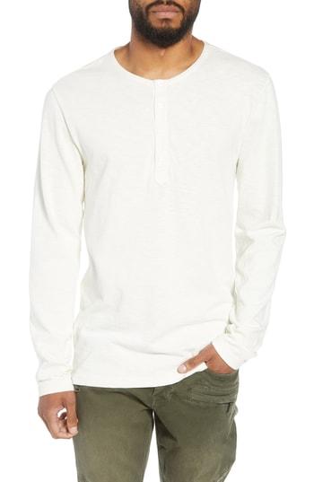 Men's Hudson Long Sleeve Henley - White