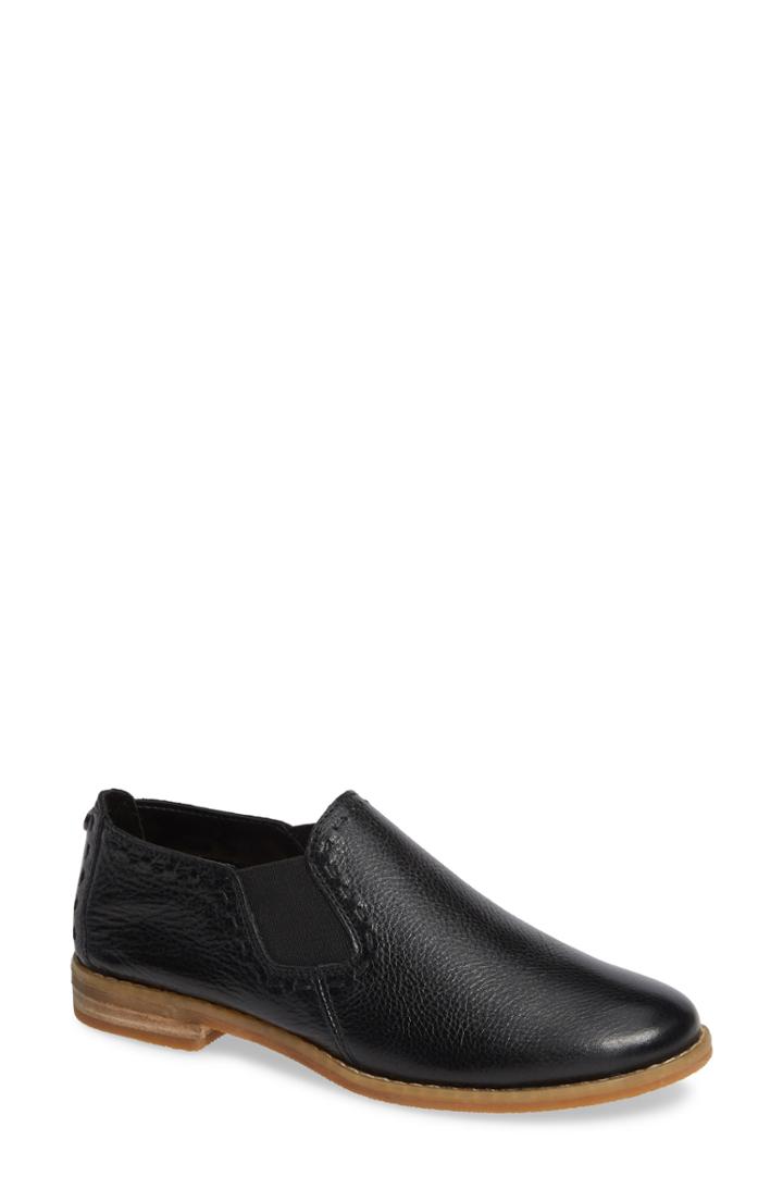 Women's Hush Puppies Chardon Water Resistant Slip-on Flat W - Black