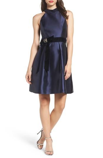 Women's Eliza J Halter Fit & Flare Dress