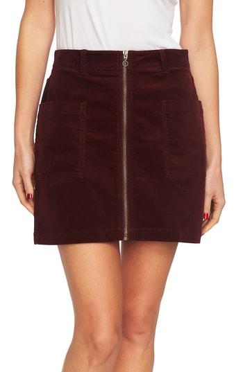 Women's 1.state Corduroy Miniskirt - Red