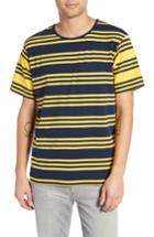 Men's Native Youth Contrast Stripe Pocket T-shirt - Blue
