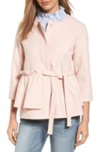 Women's Halogen Soft Ruffle Jacket, Size - Pink