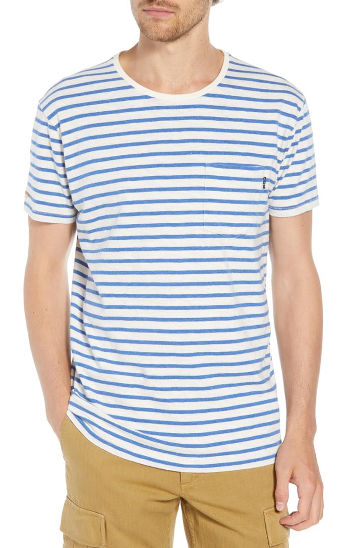 Men's Scotch & Soda Stripe Pocket T-shirt