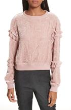 Women's Cinq A Sept Nara Embroidered Velvet Sweatshirt