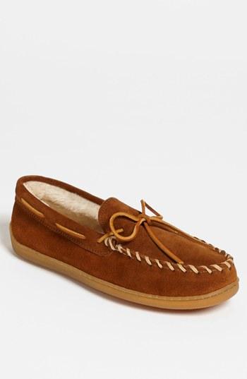 Men's Minnetonka Suede Moccasin M - Brown
