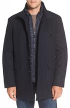 Men's Cole Haan Wool Blend 3-in-1 Topcoat, Size - Blue