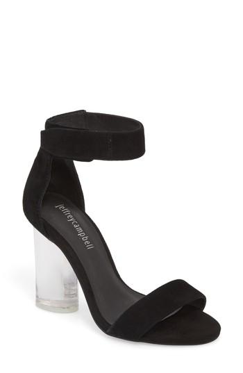 Women's Jeffrey Campbell Alessa Clear Heel Sandal M - Black