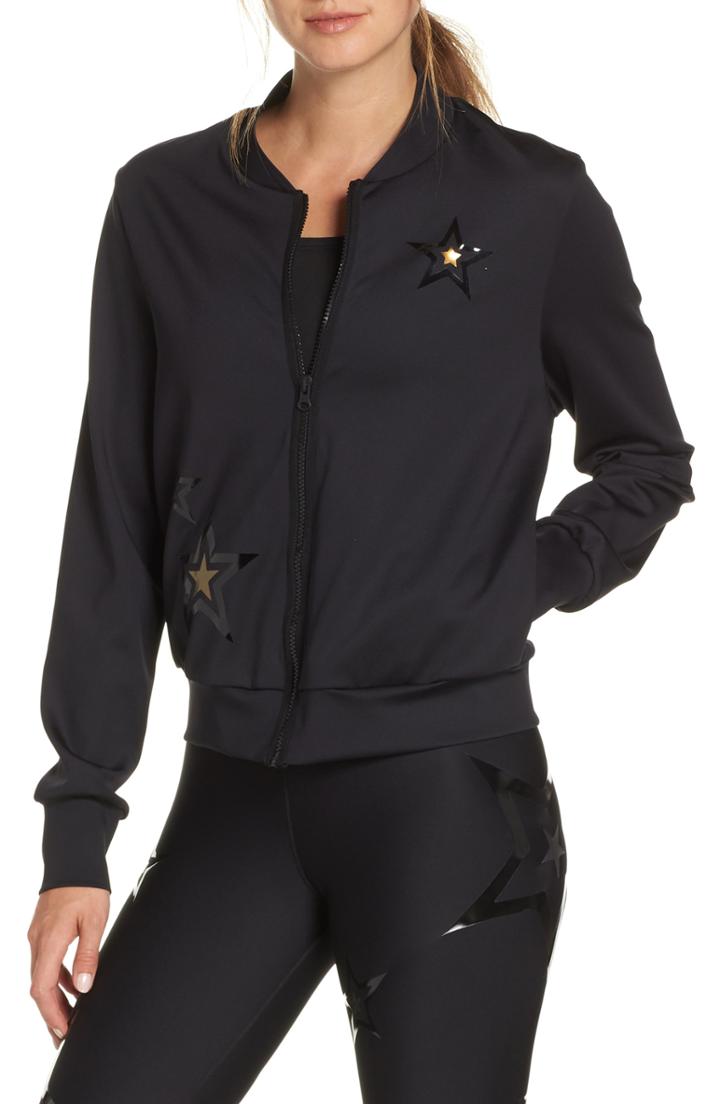 Women's Ultracor Stealth Duochrome Bomber Jacket, Size - Black