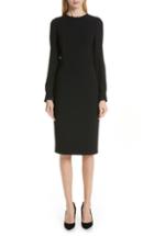 Women's Max Mara Ottelia Sheer Yoke Dress - Black