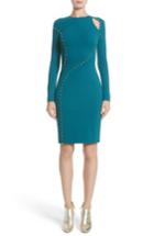 Women's Versace Studded Cutout Dress Us / 40 It - Blue