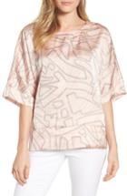 Women's Kenneth Cole New York Boxy Crop Satin Tee - Orange