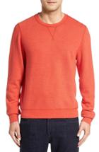 Men's Cutter & Buck 'gleann' French Terry Crewneck Sweatshirt - Orange