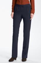 Women's Lafayette 148 New York Irving Stretch Wool Pants (similar To 16w) - Blue