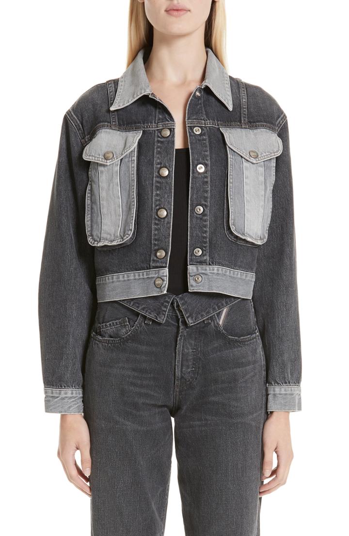 Women's Jean Atelier Veroniqua Denim Jacket - Grey