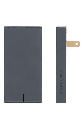 Native Union Smart Charger With Dual Usb Ports, Size - Grey