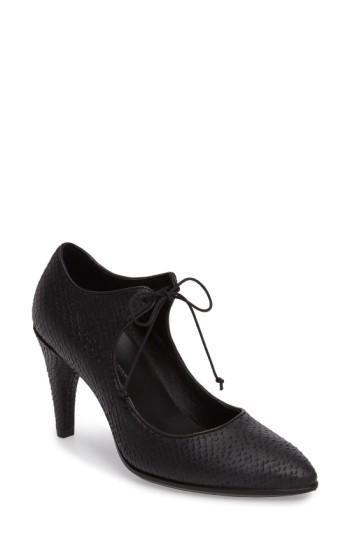 Women's Ecco Shape 75 Lace-up Mary Jane Pump -6.5us / 37eu - Black