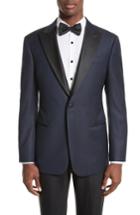 Men's Armani Collezioni Trim Fit Geometric Dinner Jacket Us / 48 Eur - Blue