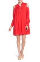 Women's Catherine Catherine Malandrino Massima Cold Shoulder Dress - Red