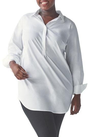 Women's Universal Standard Elbe Tunic Shirt Xs (10-12) - White