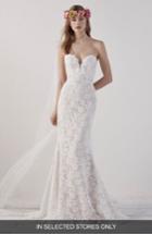 Women's Provonovias Eithel Strapless Lace Mermaid Gown, Size In Store Only - Ivory