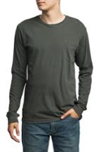 Men's Rvca Ptc Pigment Long Sleeve T-shirt, Size - Black