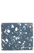 Men's Paul Smith Splatter Print Bifold Wallet - Blue