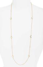 Women's Vince Camuto Long Imitation Mabe Pearl Station Necklace